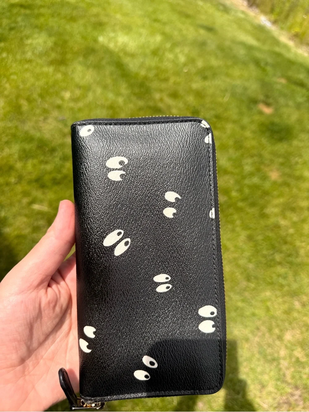Rare Disney X Coach Snow White And The Seven Dwarfs Eye Print Zip Long Wallet